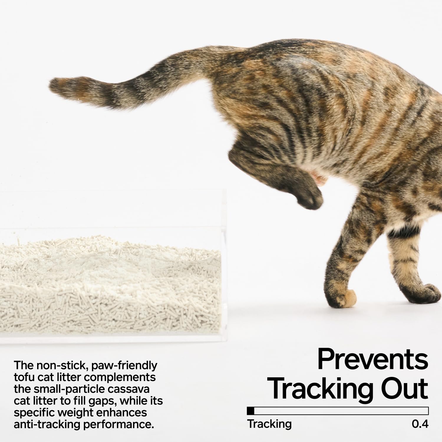 Pidan grey tofu/cassava cat litter: fast clumping, low dust, plant-based, biodegradable.