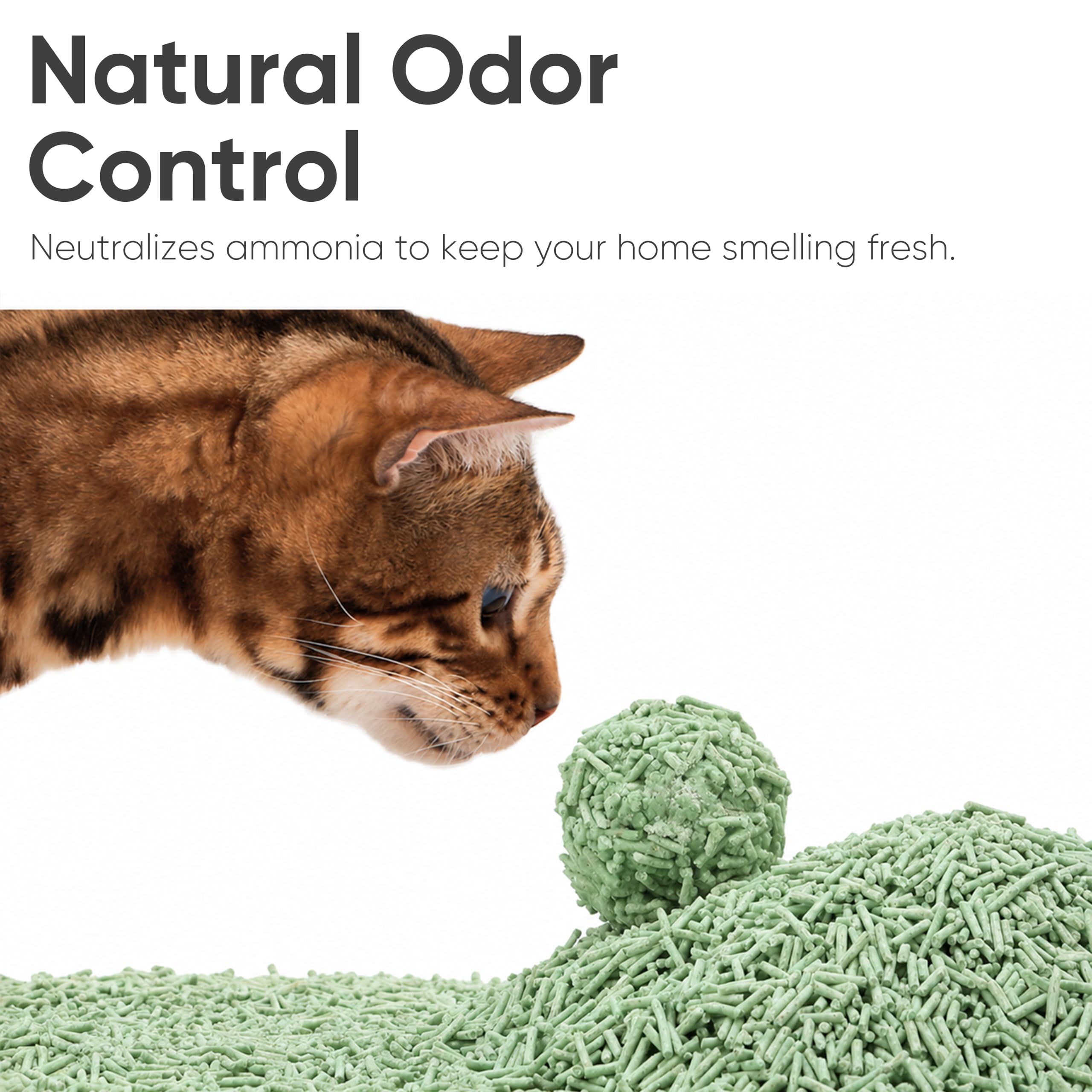 Natural odour control — neutralises ammonia to keep your home fresh