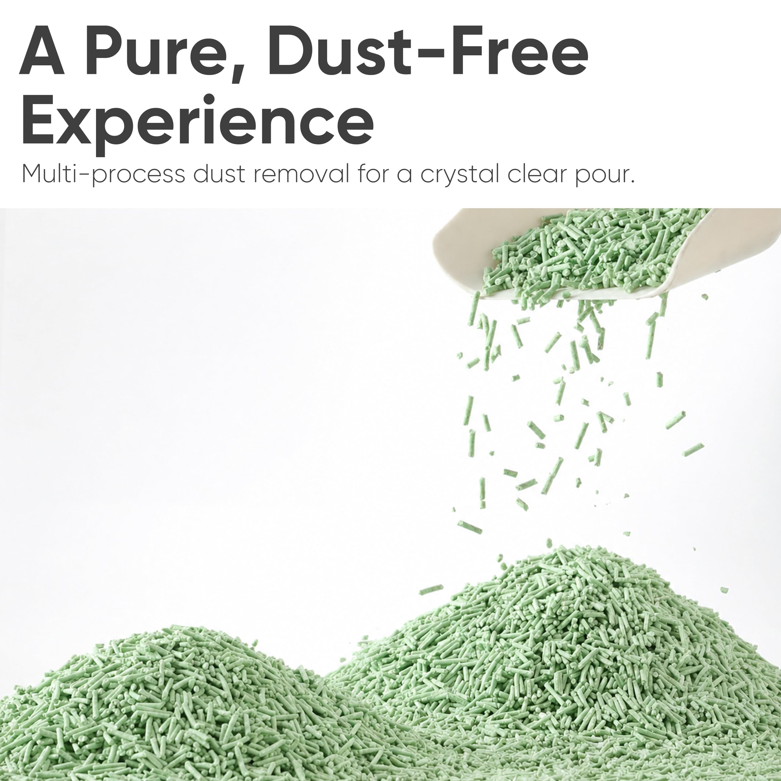 A pure, dust-free experience — multi-process dust removal