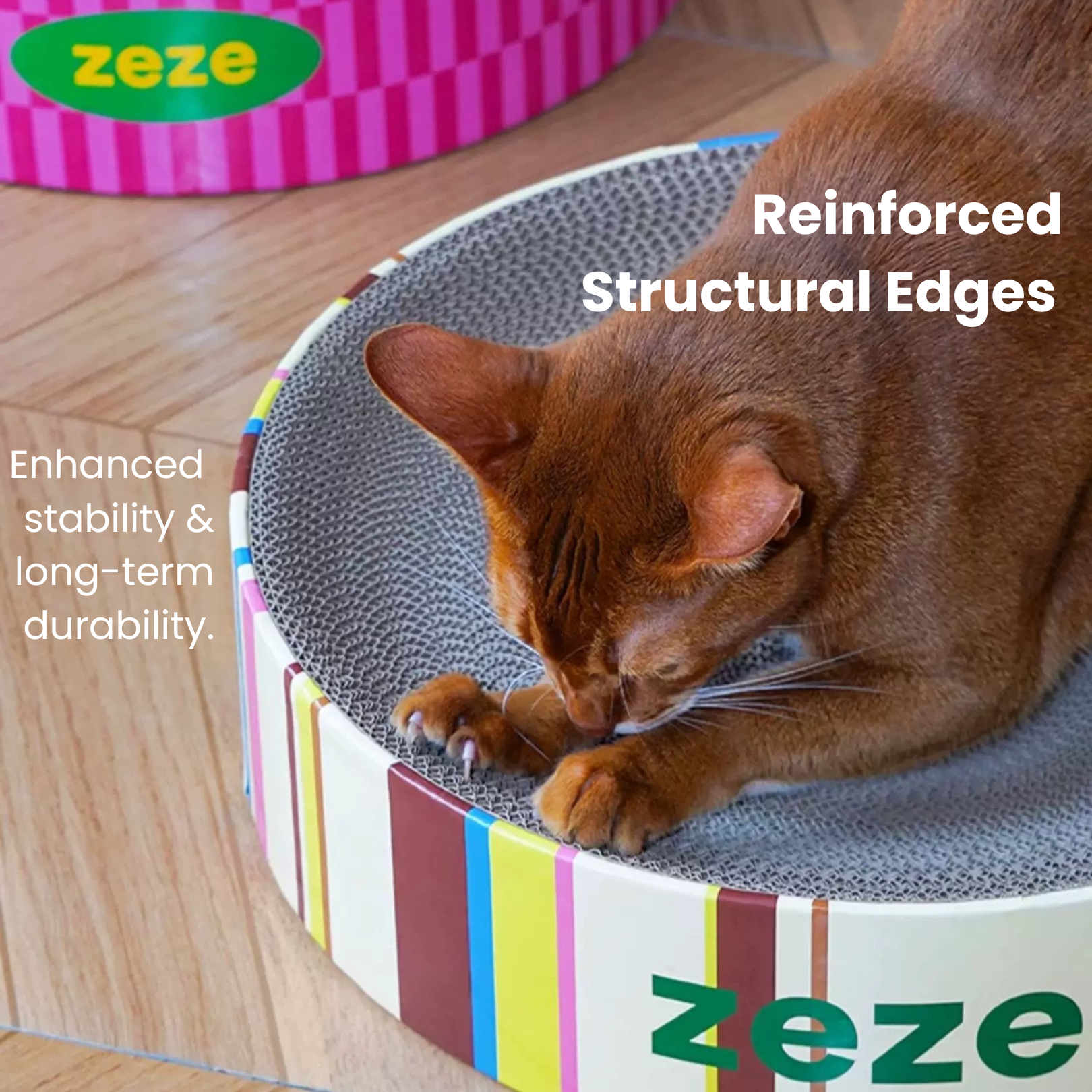 Retro Cat Scratcher Bed