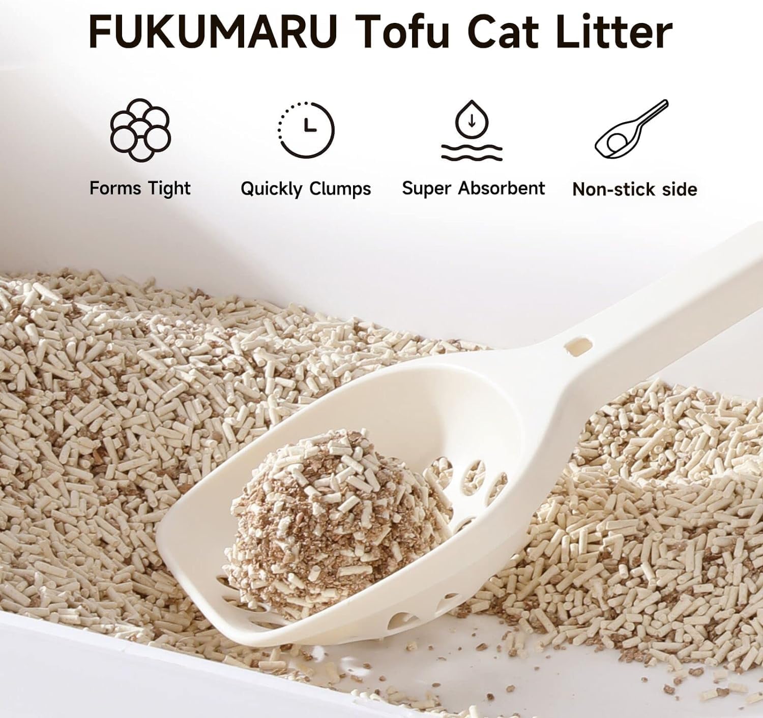 FUKUMARU Apple Wood Mixed Tofu Cat Litter