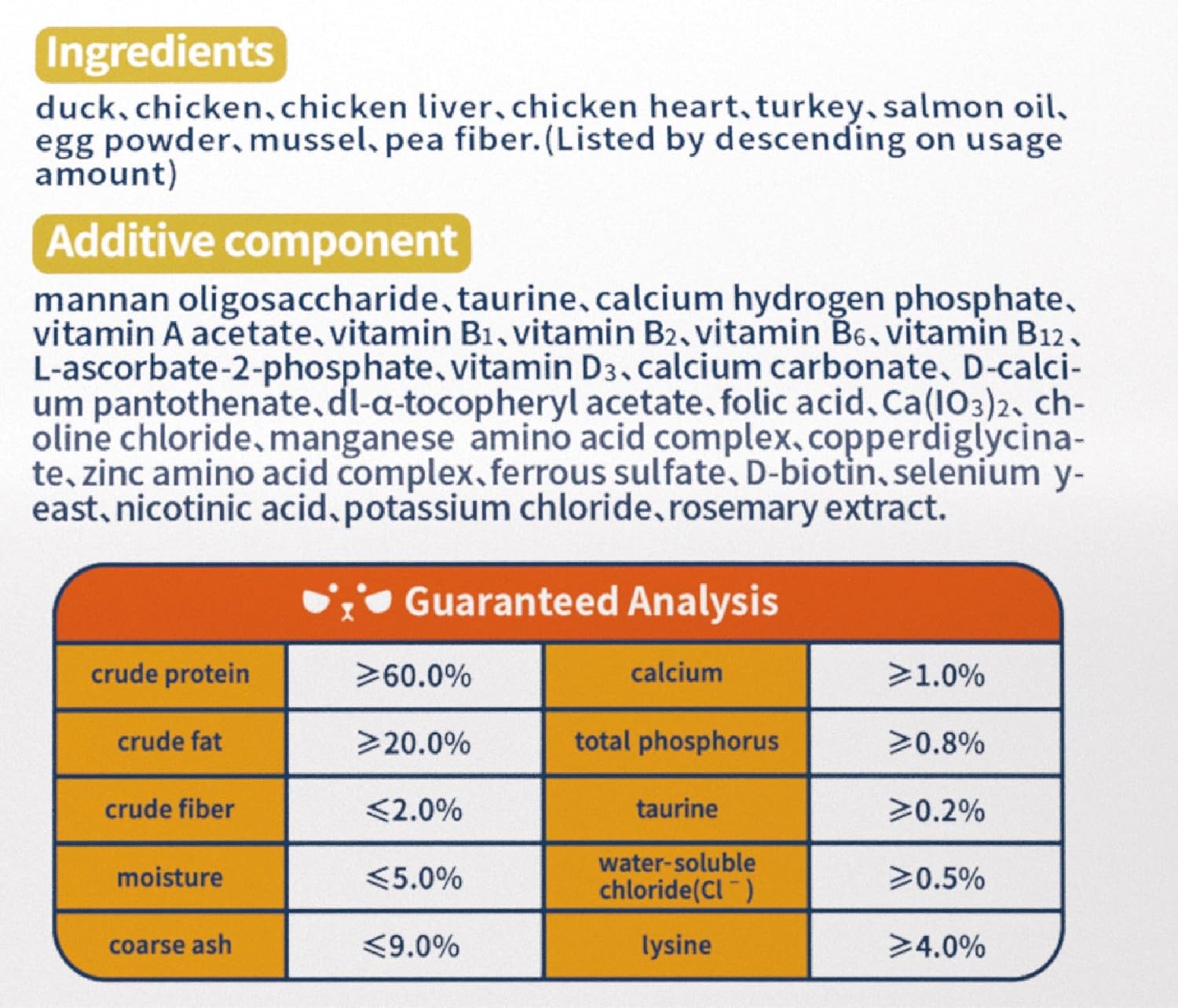 Freeze-dried poultry feast: 96% real meat (duck, chicken, liver), high protein/fat, grain-free carnivore meal.