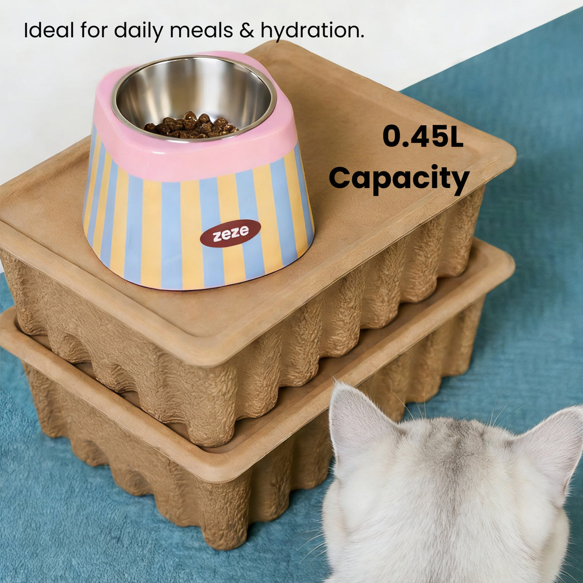 zeze Stainless pet bowl, 0.45 L capacity